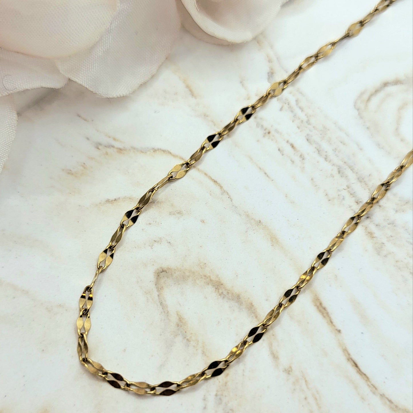 Halskette Edelstahl silber oder vergoldet