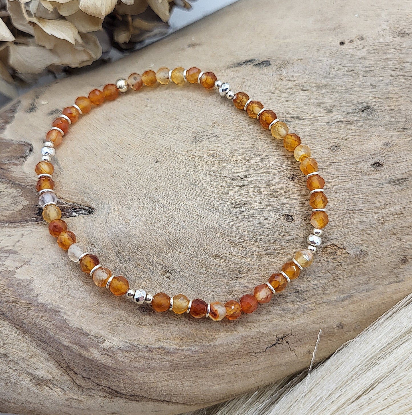 Armband Karneol (3mm) Gr. S