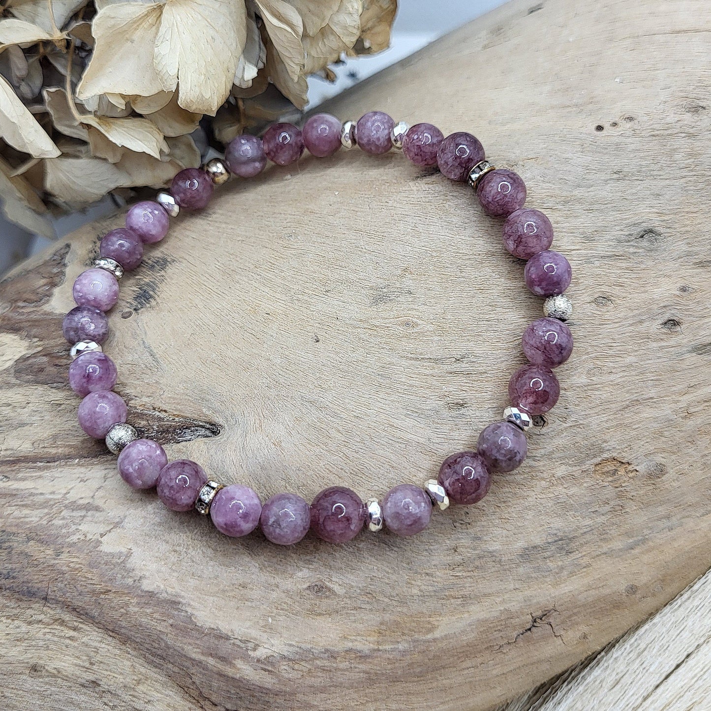 Armband Lepidolith (6mm)