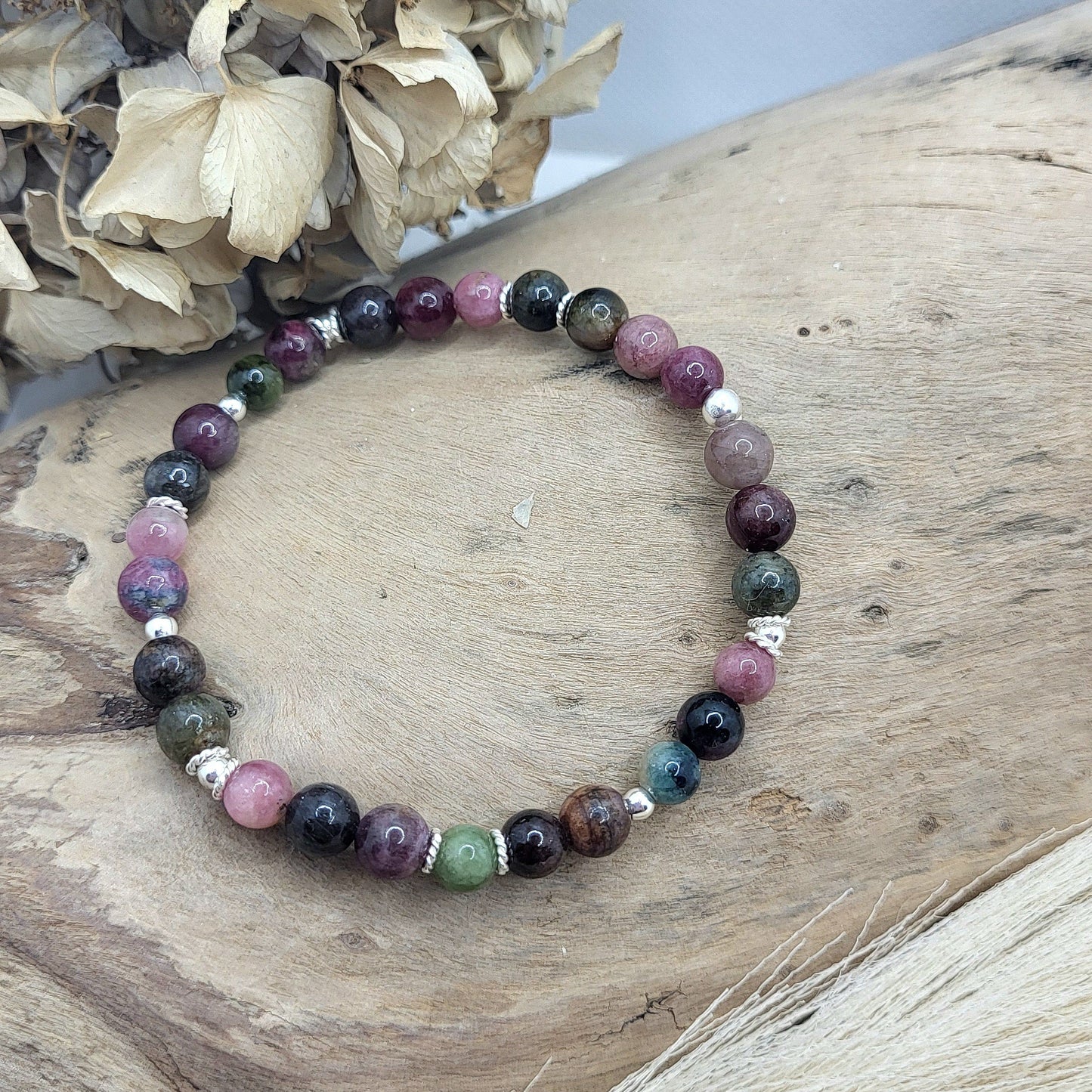 Armband Turmalin (6mm) Gr.S