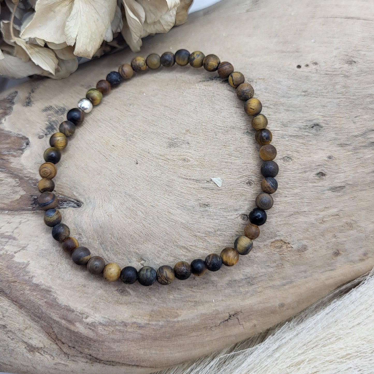 Armband *Simply* Tigerauge matt (4mm)
