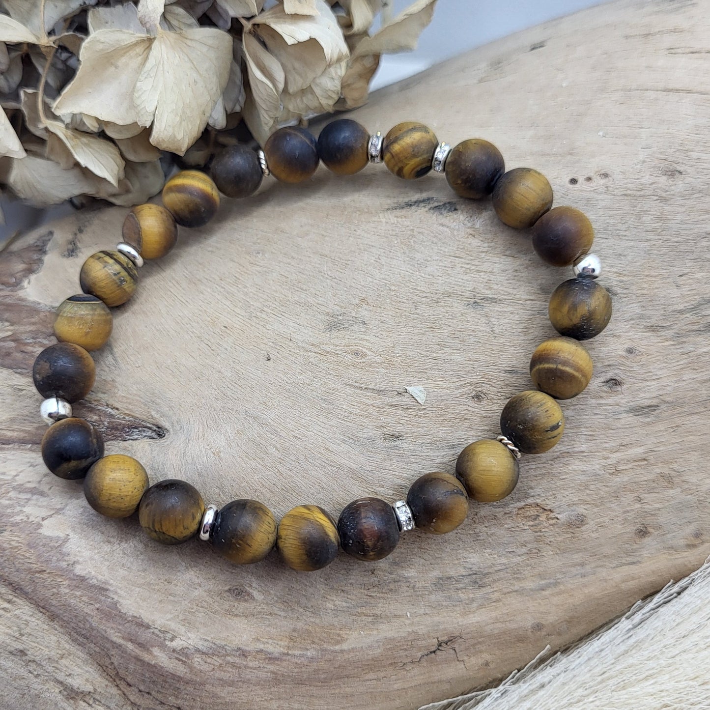 Armband Tigerauge matt (8mm)