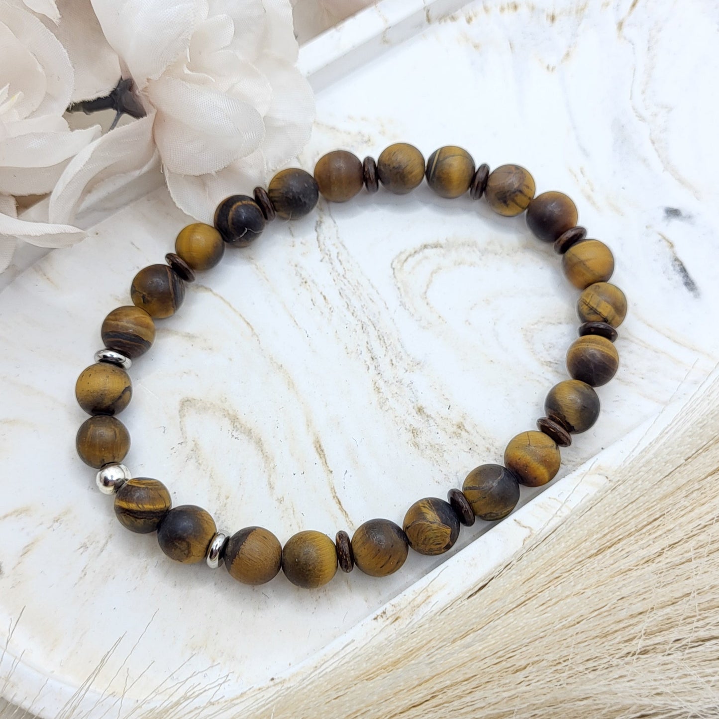 Herrenarmband Tigerauge (8mm)