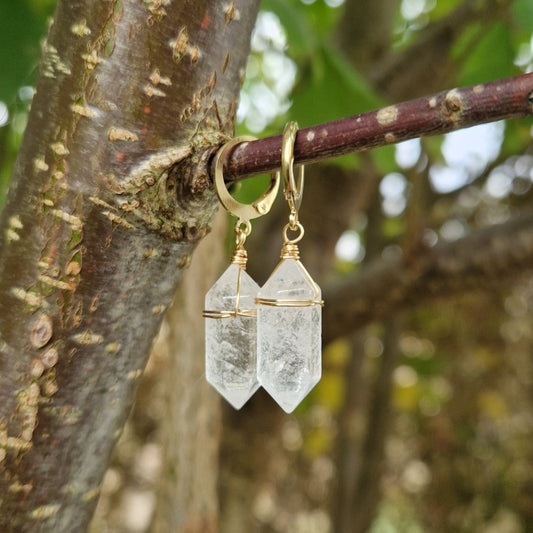 Ohrringe Bergkristall