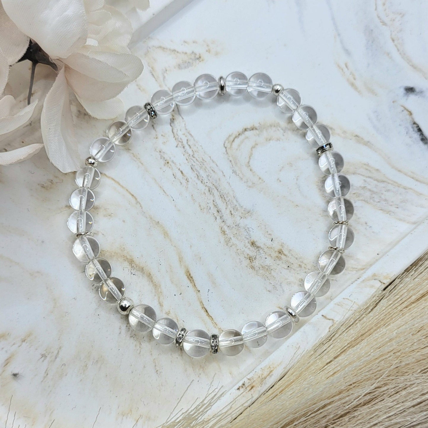 Armband Bergkristall (6mm)