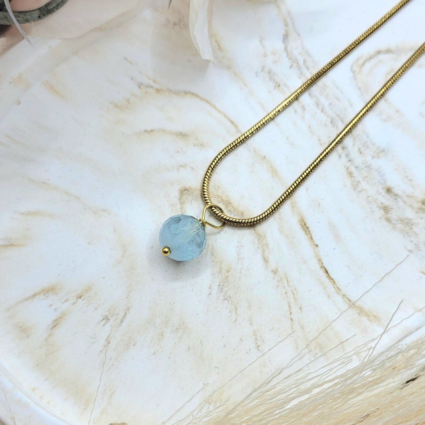Halskette Aquamarin