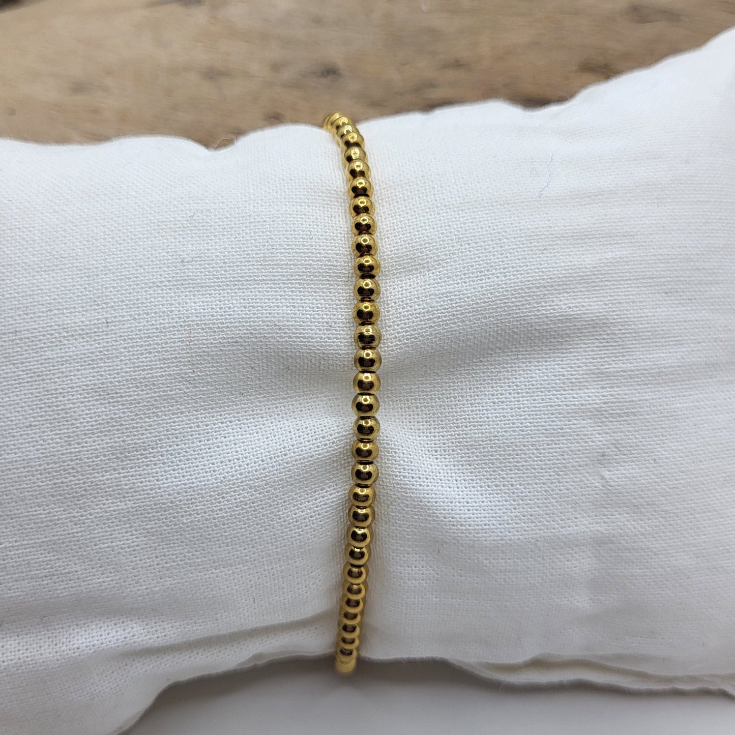 Armband Edelstahl vergoldet (3mm)