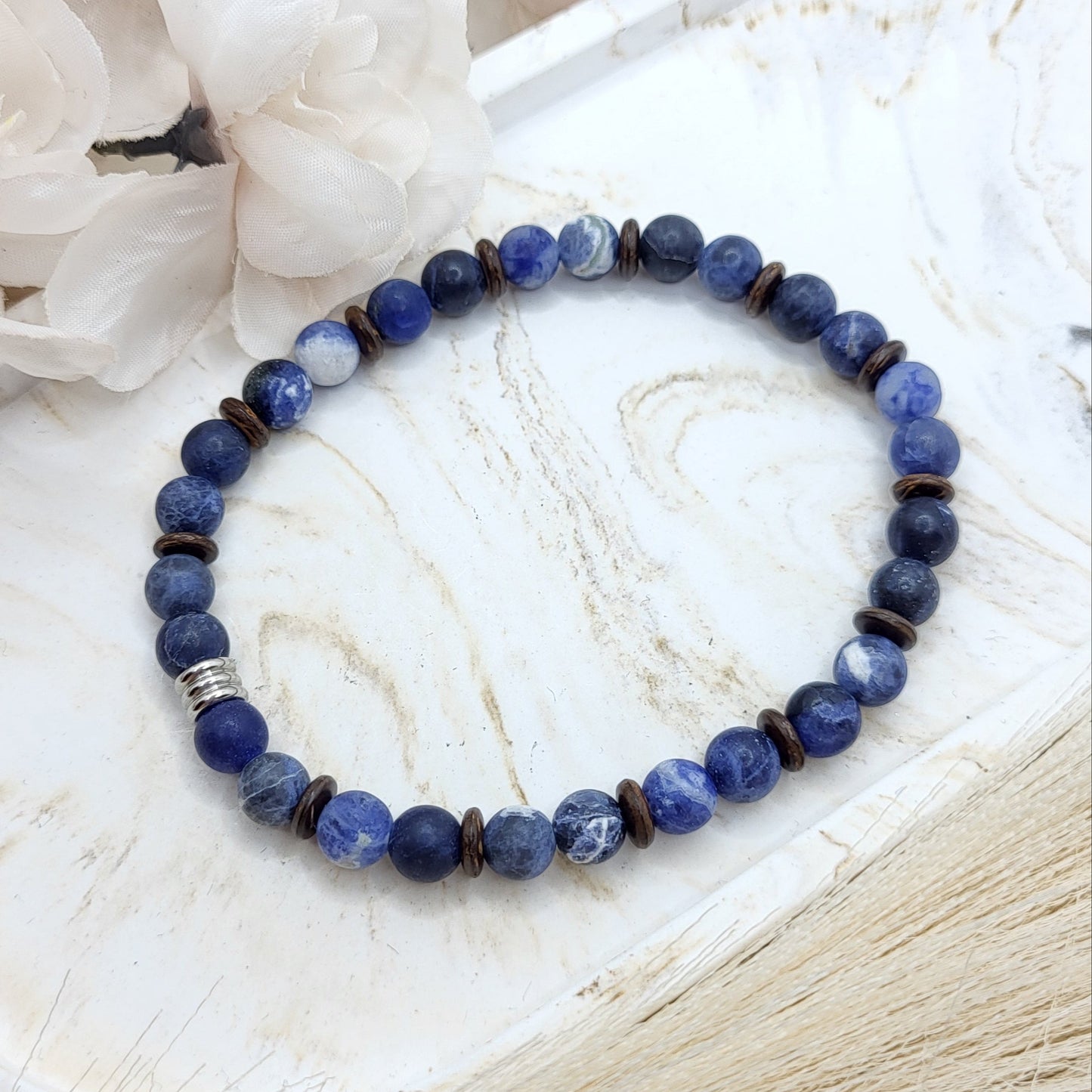 Herrenarmband Sodalith (6mm)