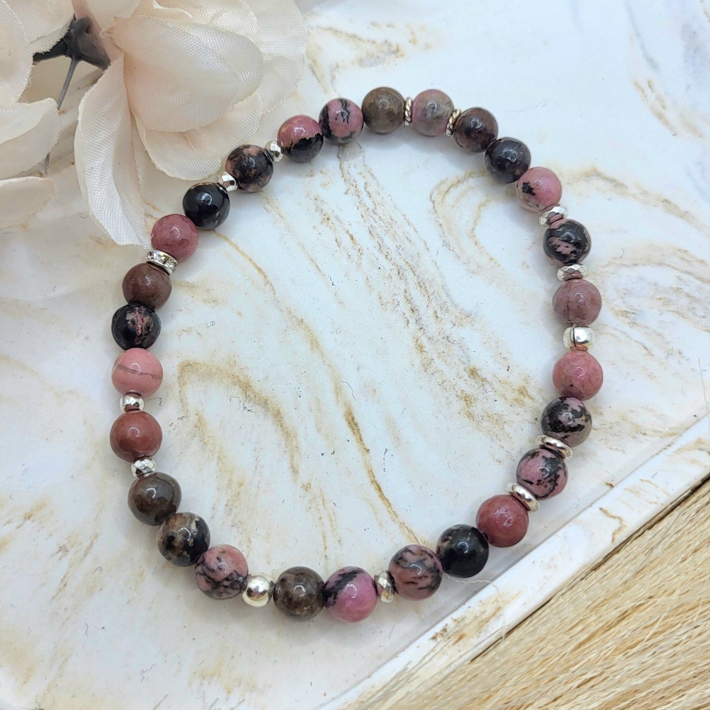 Armband Rhodonit (6mm)