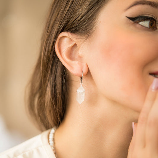 Ohrringe Bergkristall