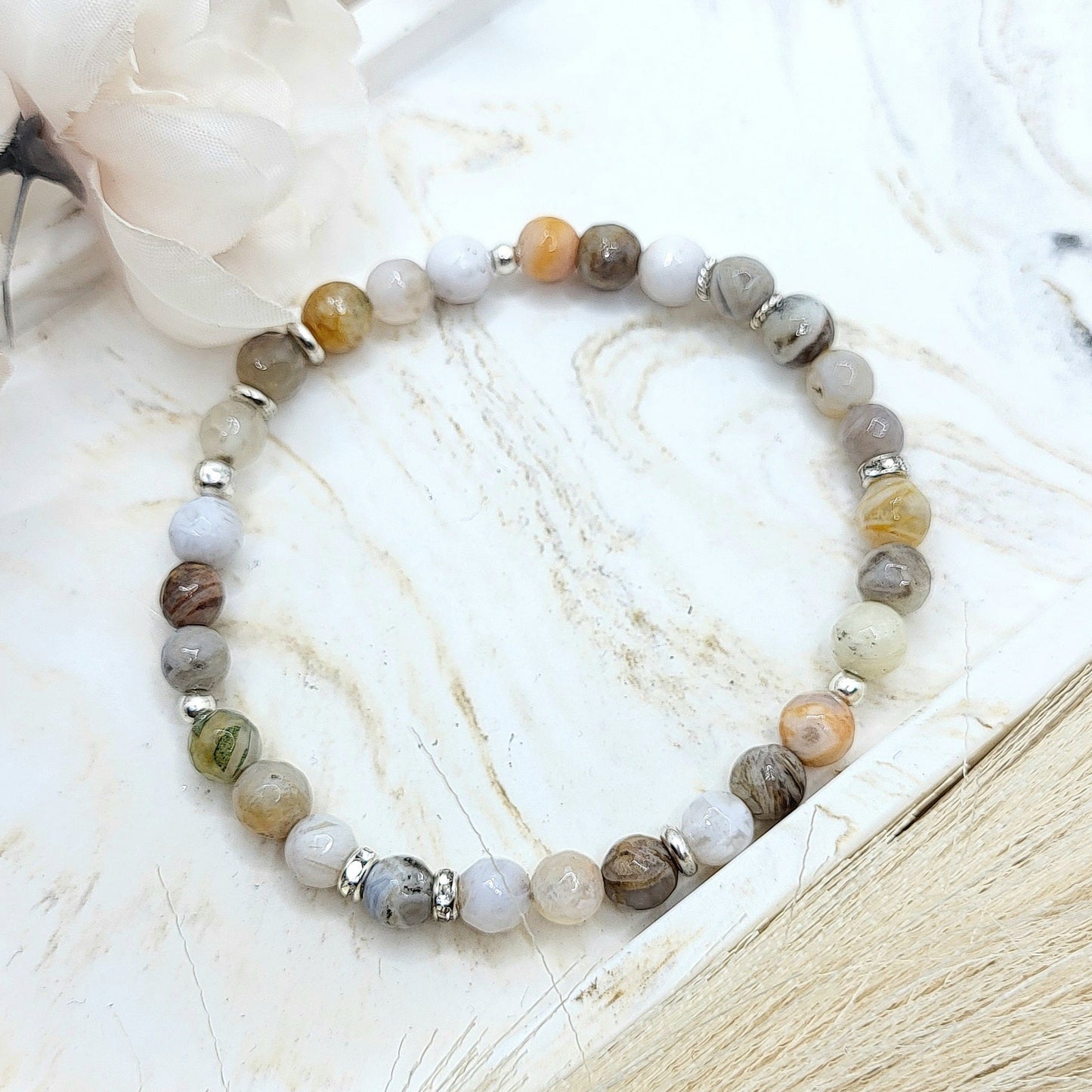 Armband Bambus Achat (6mm)