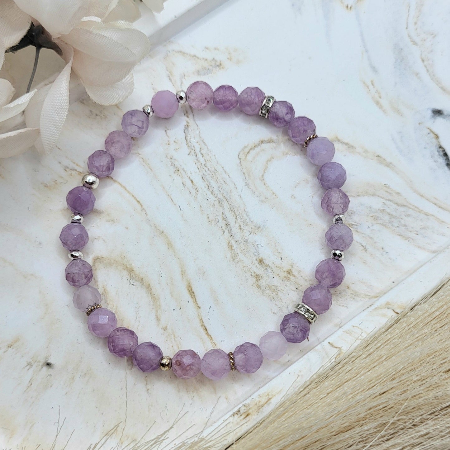 Armband Amethyst fac. (6mm)