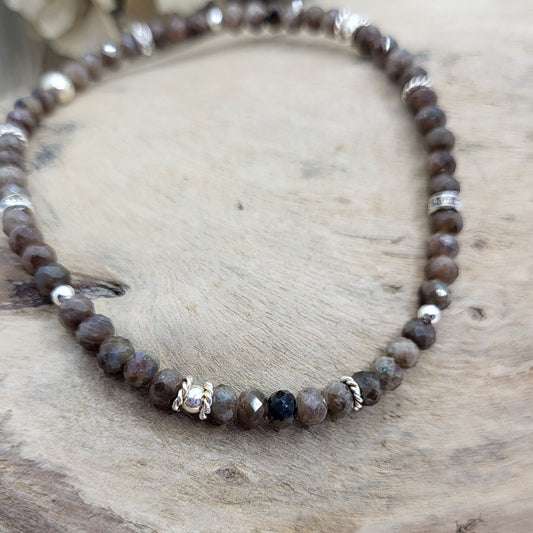 Armband brauner Labradorit (4mm)