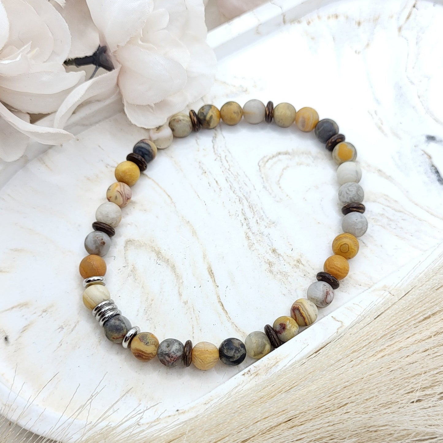 Herrenarmband Jaspis (6mm)