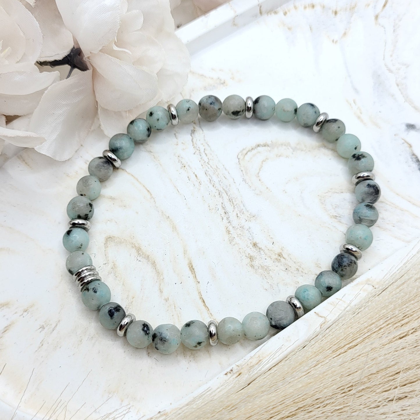 Herrenarmband Jaspis (6mm)