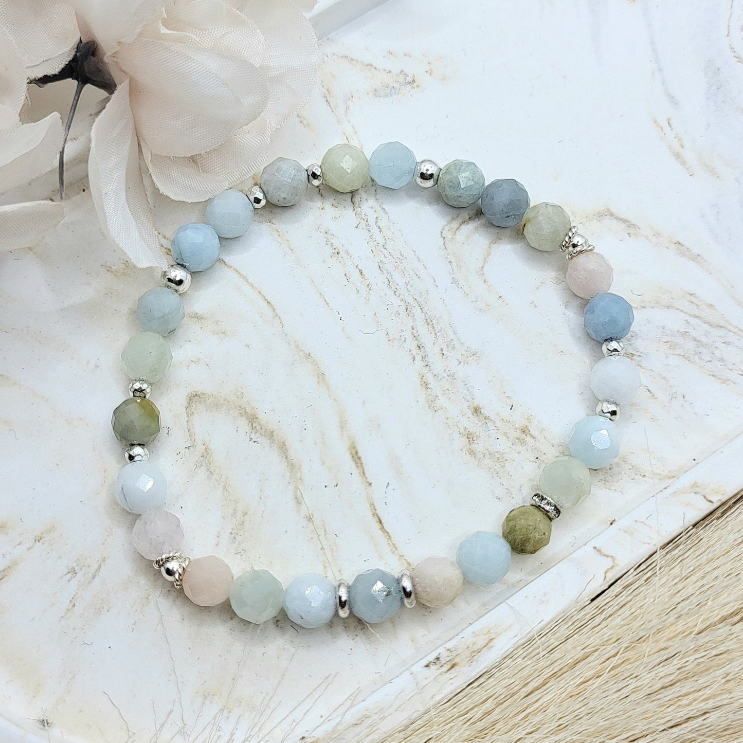 Armband fac. Morganit (6mm)