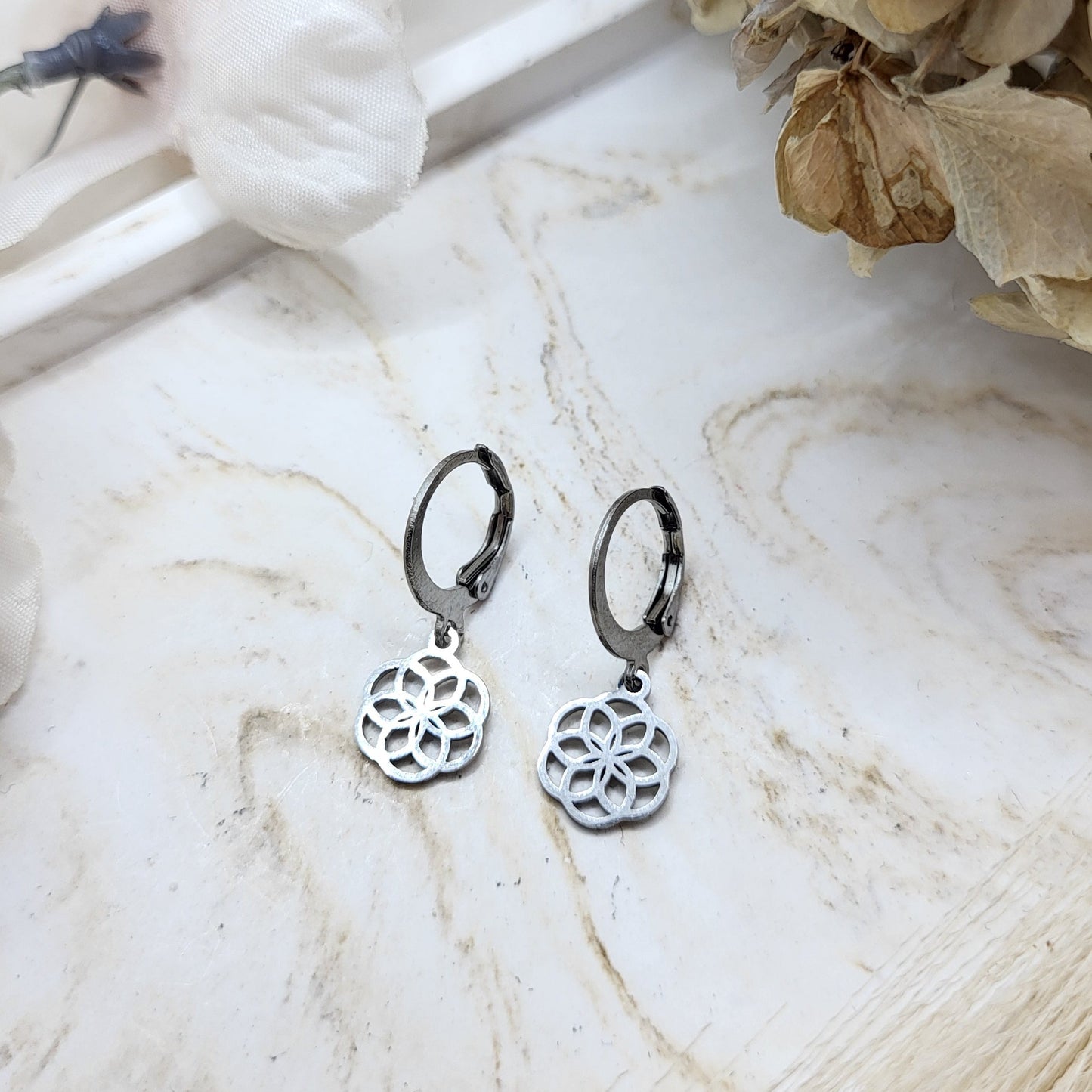 Creolen Blume des Lebens