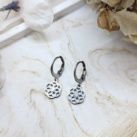 Creolen Blume des Lebens