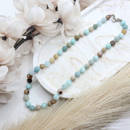 Kinderhalskette Amazonit