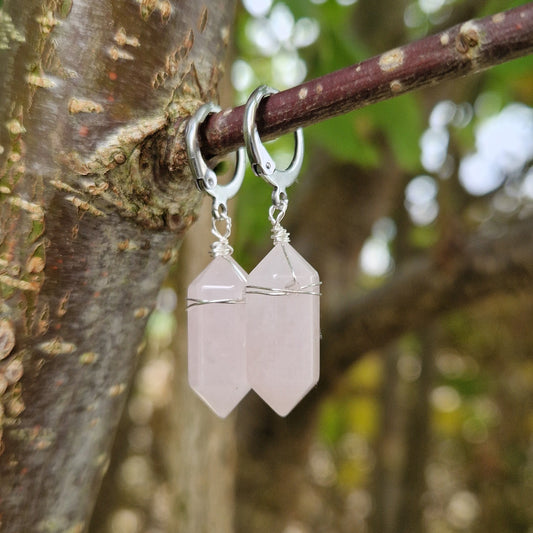 Ohrhänger Rosenquarz