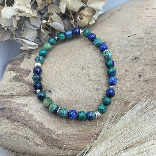 Armband Azurit Malachit (6mm) Gr. S