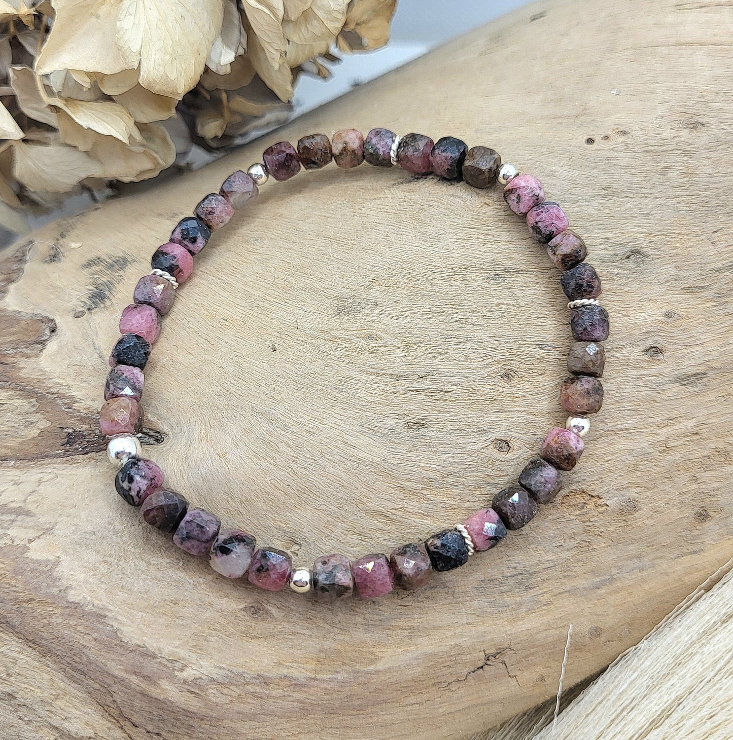 Armband Rhodonit  (5mm)