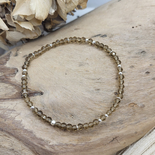 Armband Rauchquarz (3mm) Gr. S