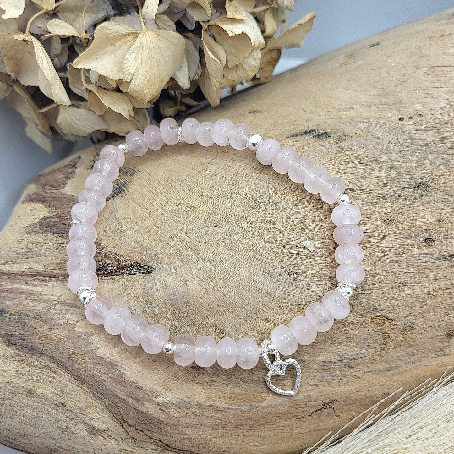 Armband Rosenquarz (6mm)