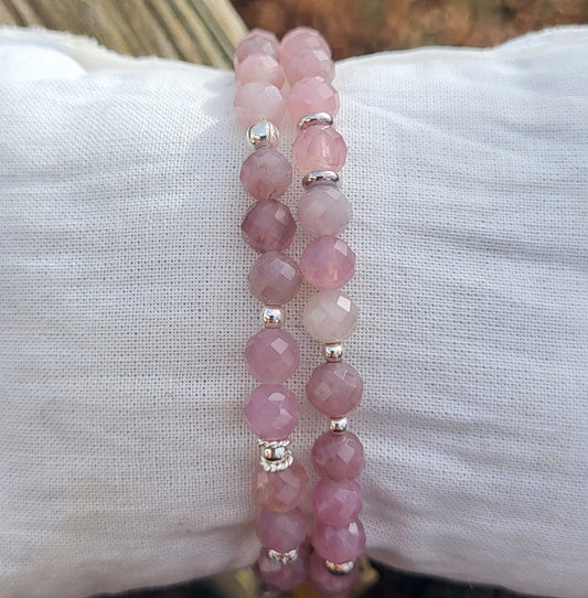 Armband Rosenquarz fac. (6mm)