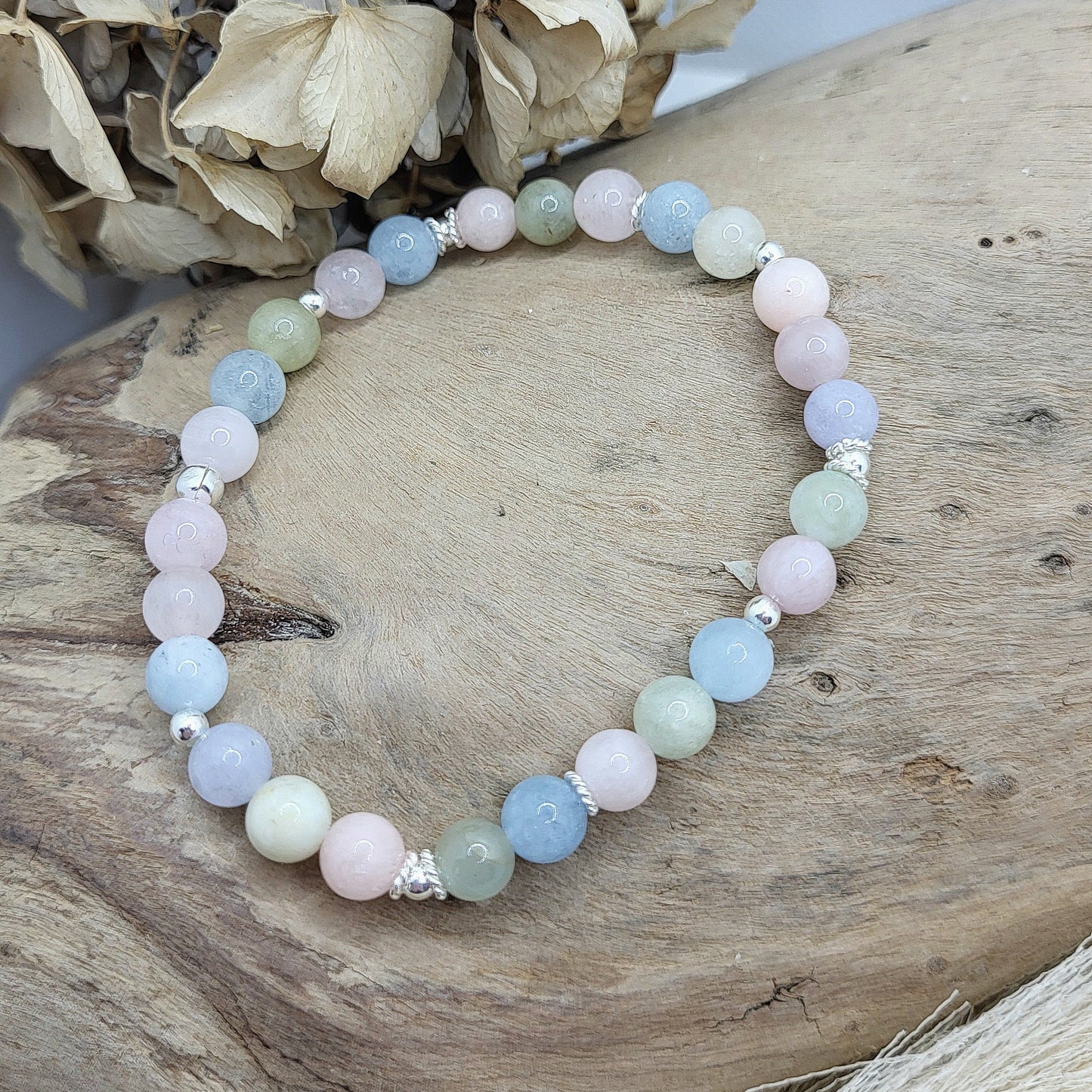 Armband Morganit (6mm)