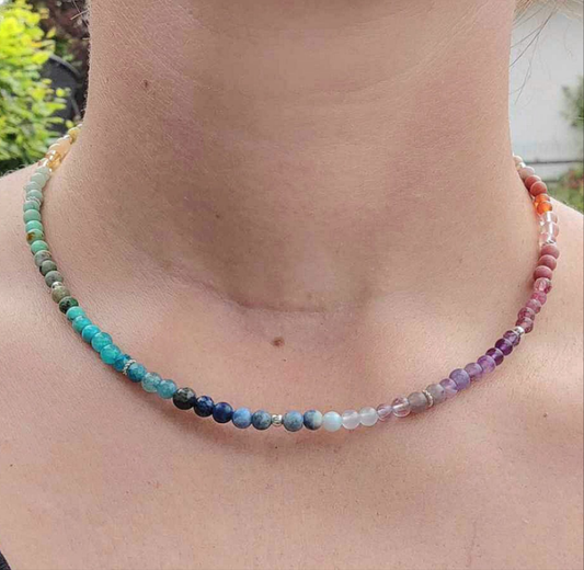 Kurze Halskette *Rainbow*