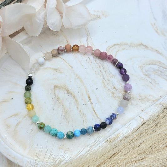 Armband *Rainbow* (4mm) silber