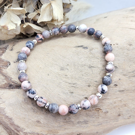 Armband Zebra Jaspis (6mm)