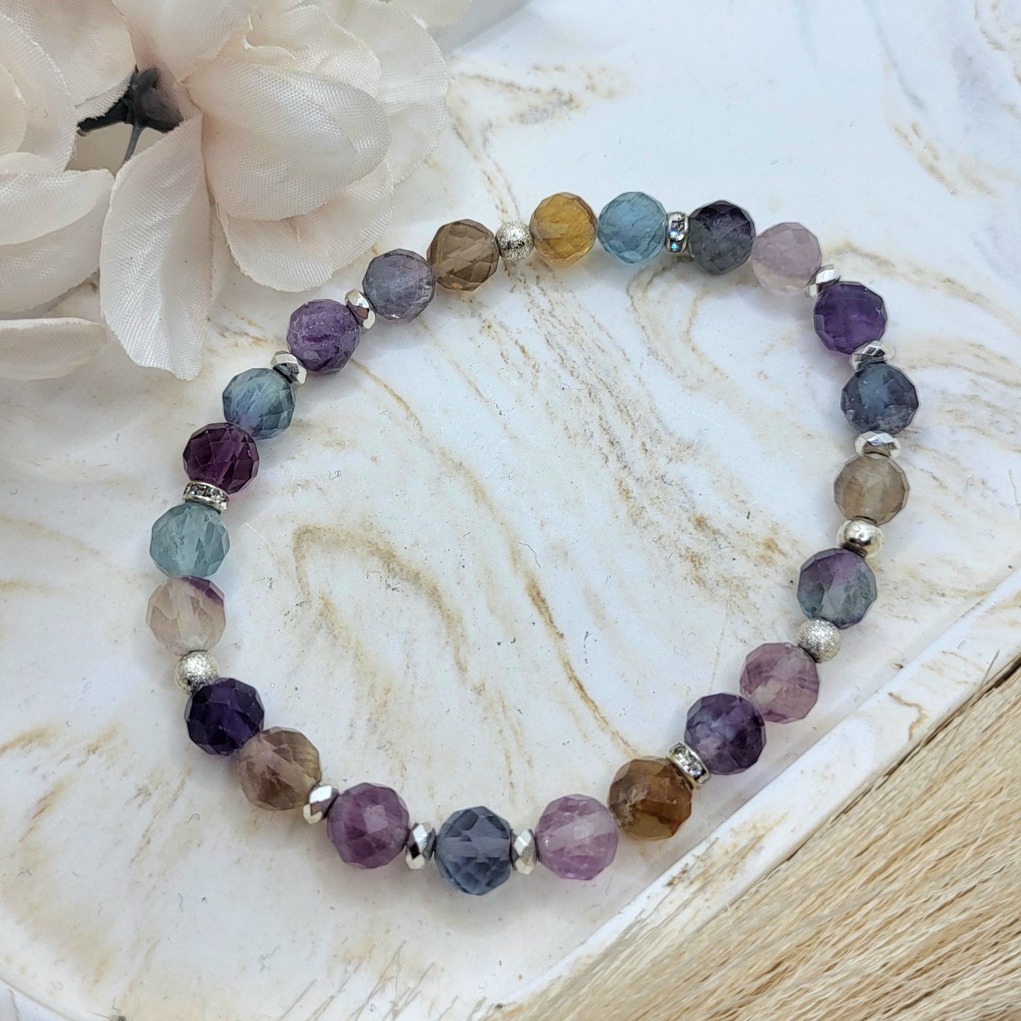 Armband Fluorit fac. (6mm)