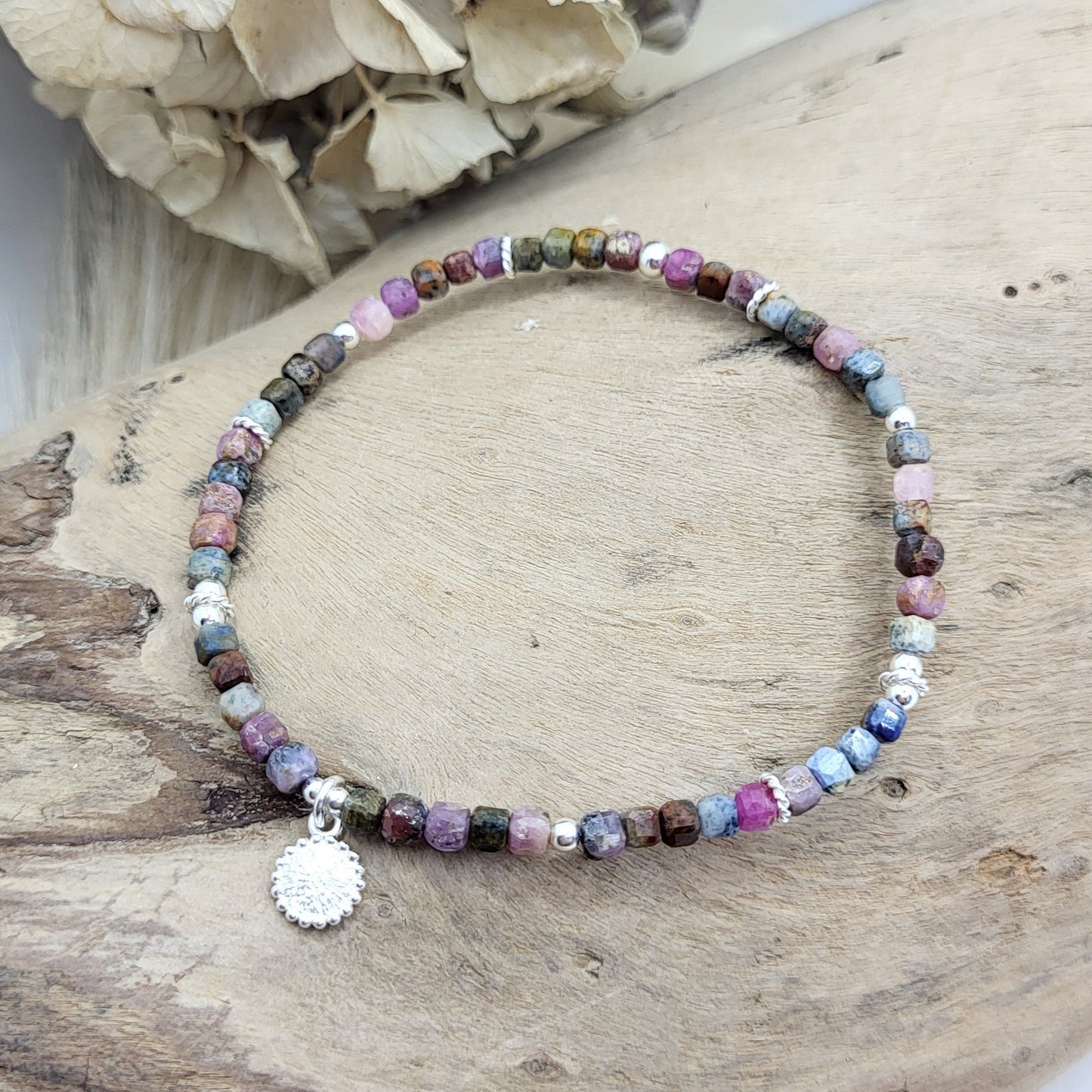 Armband Saphir/ Rubin (3mm)