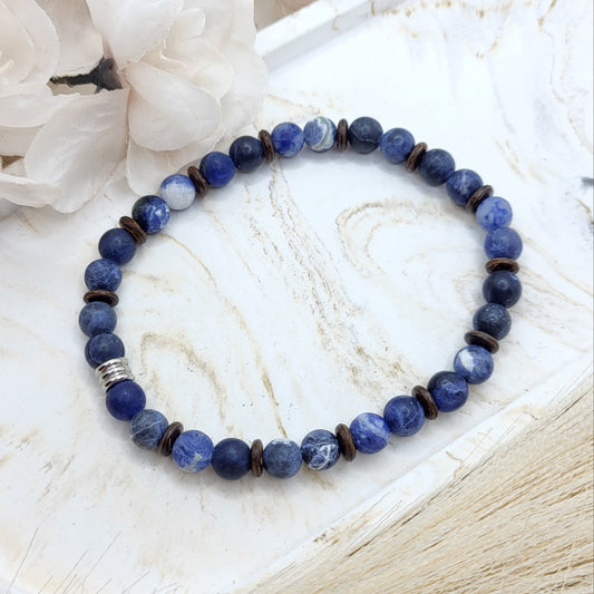 Herrenarmband Sodalith (6mm)