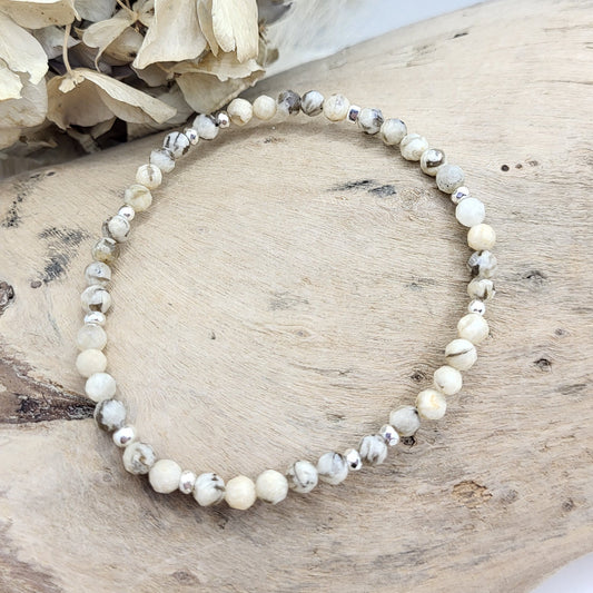 Armband Jaspis fac. (4mm)