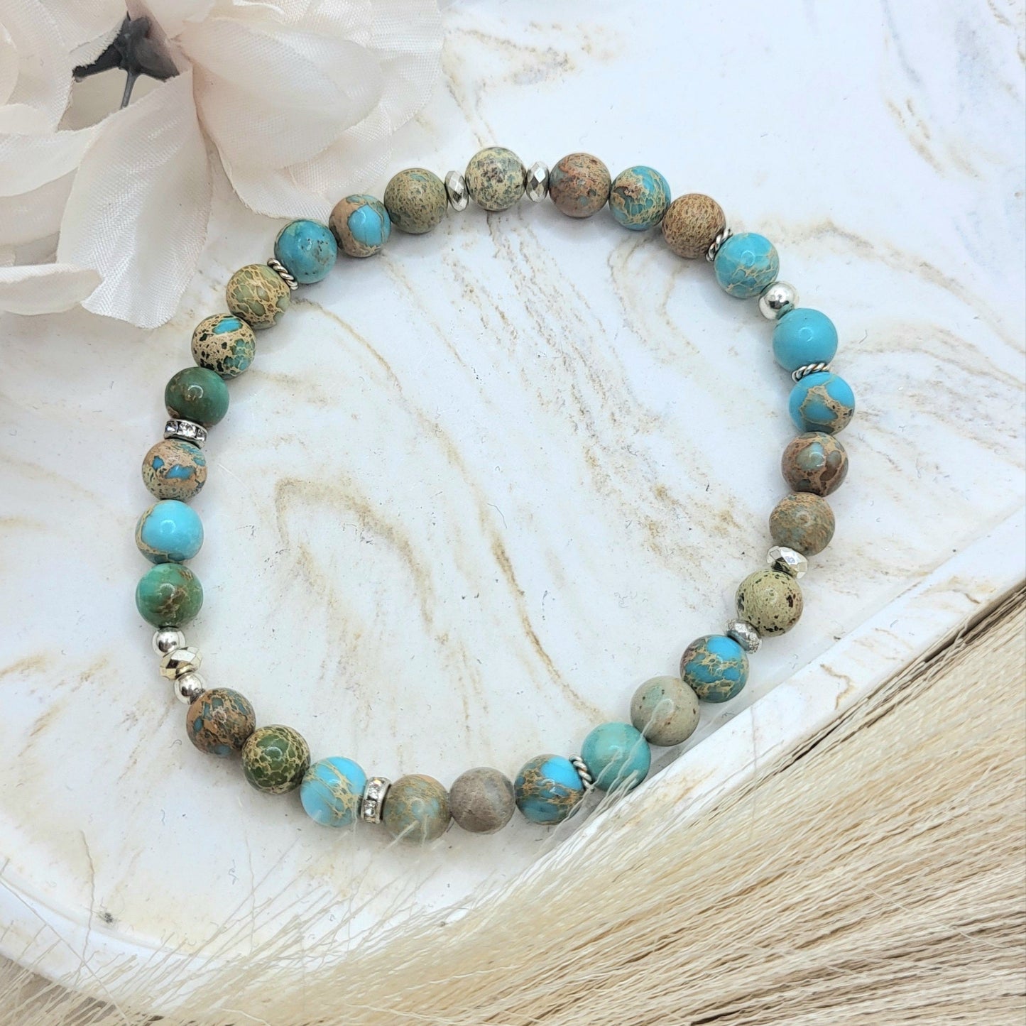 Armband Jaspis (6mm)