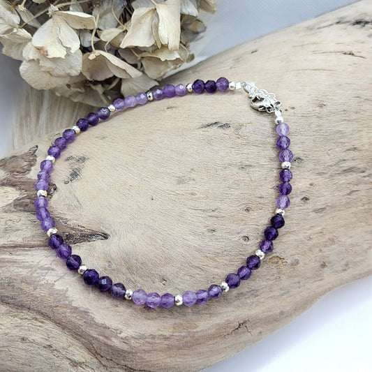 Fusskette Amethyst