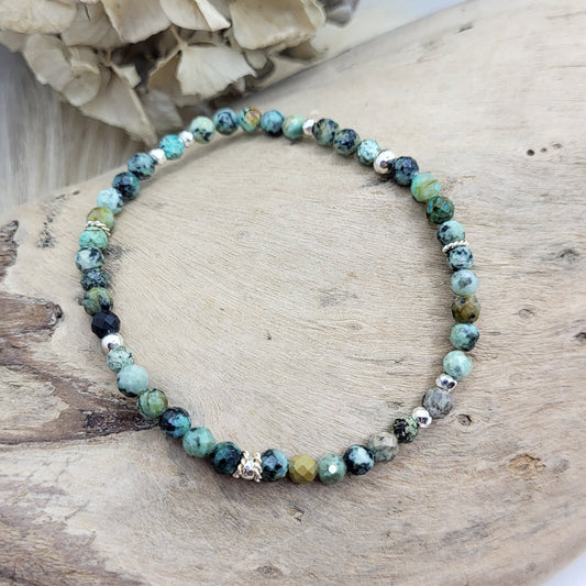 Armband afrikanischer Türkis fac. (4mm)