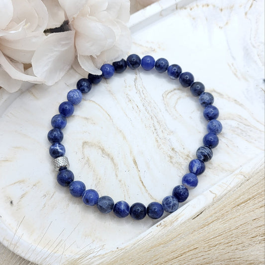 Herrenarmband Sodalith (6mm)