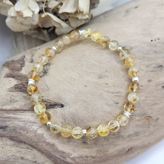 Armband Citrin (6mm)