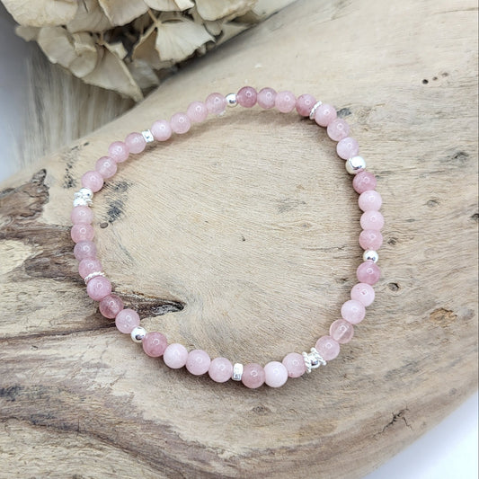 Armband rosa Opal (4mm)