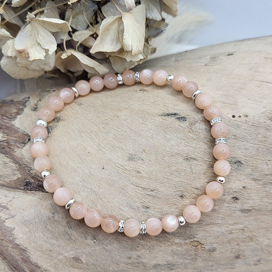 Armband Mondstein (6mm)