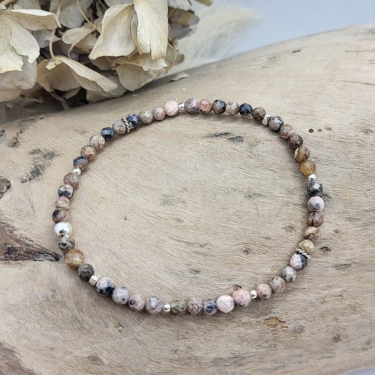 Armband Rhodonit fac. (4mm)