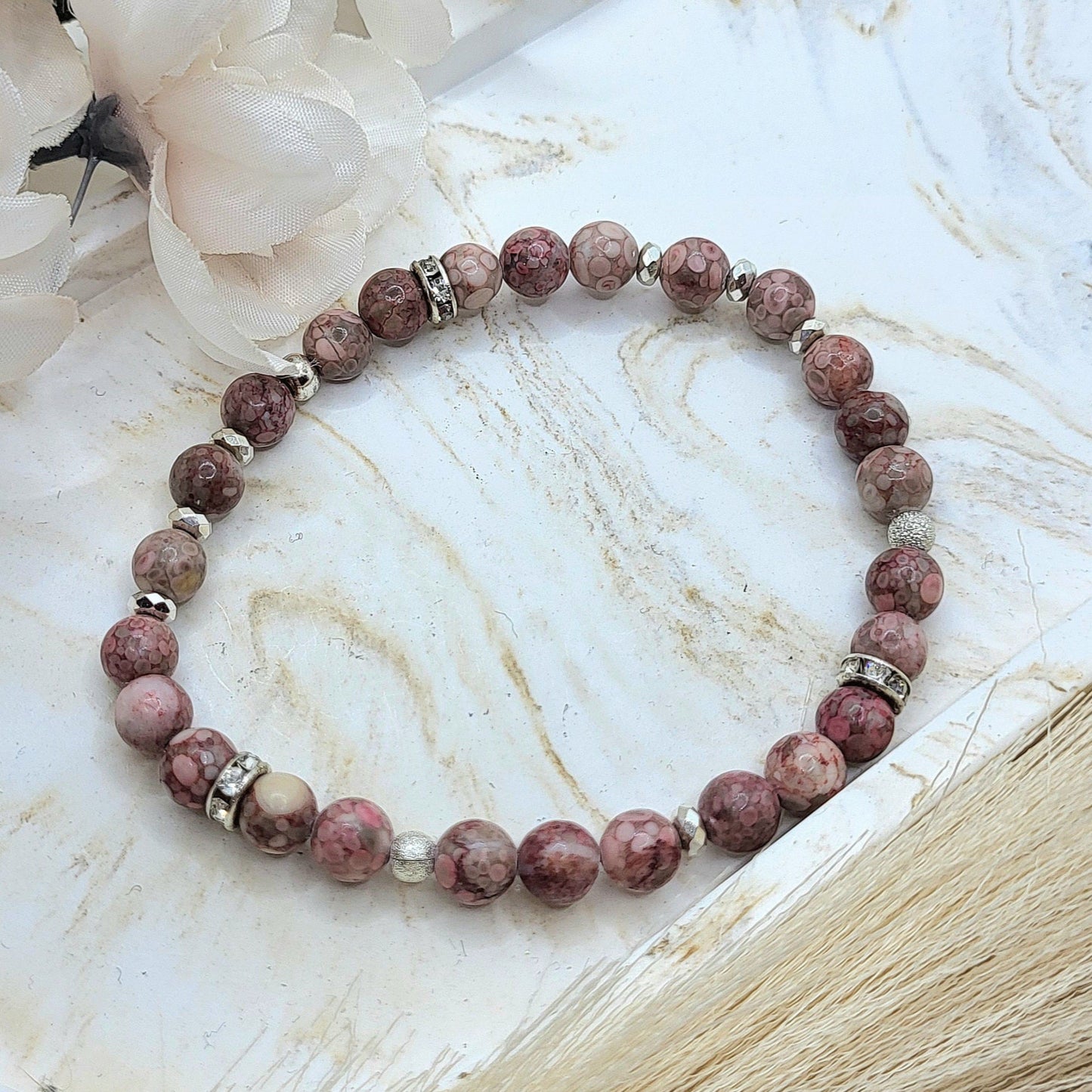 Armband Jaspis (6mm)
