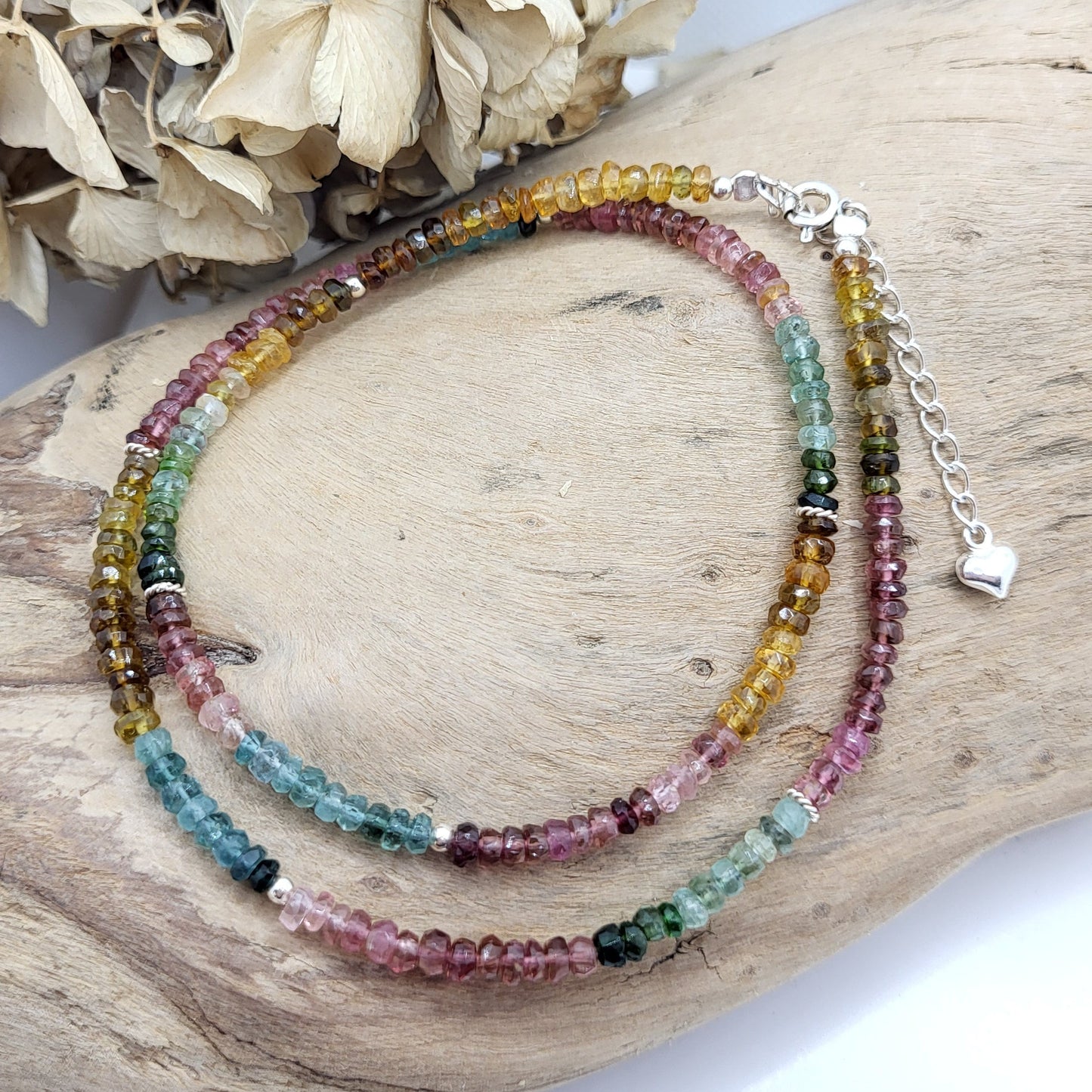 Kurze Halskette Turmalin