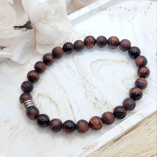 Herrenarmband Tigerauge (8mm)