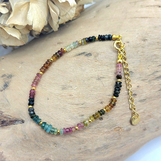 Armband Turmalin vergoldet